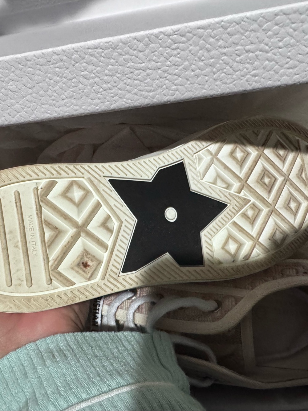 Dior Pink Logo-Print Low-Top Sneakers - Picture 5 of 5